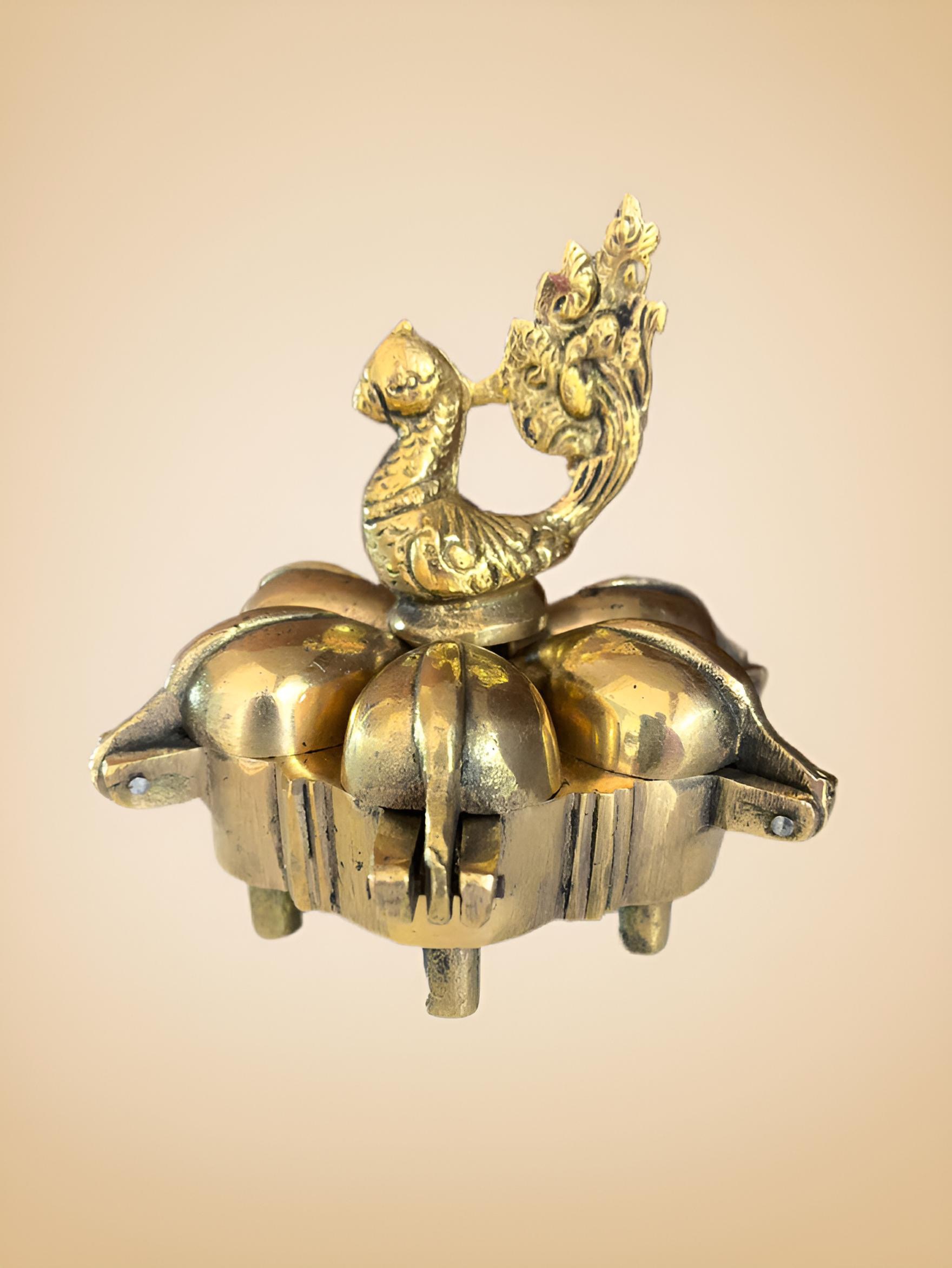 Brass Kanakavati Peacock Design